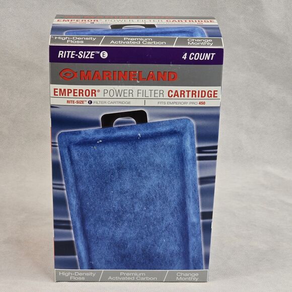 Marineland Emperor Power Filter Cartridge Rite Size E 4 Count PA0137-04 Read - Picture 1 of 12